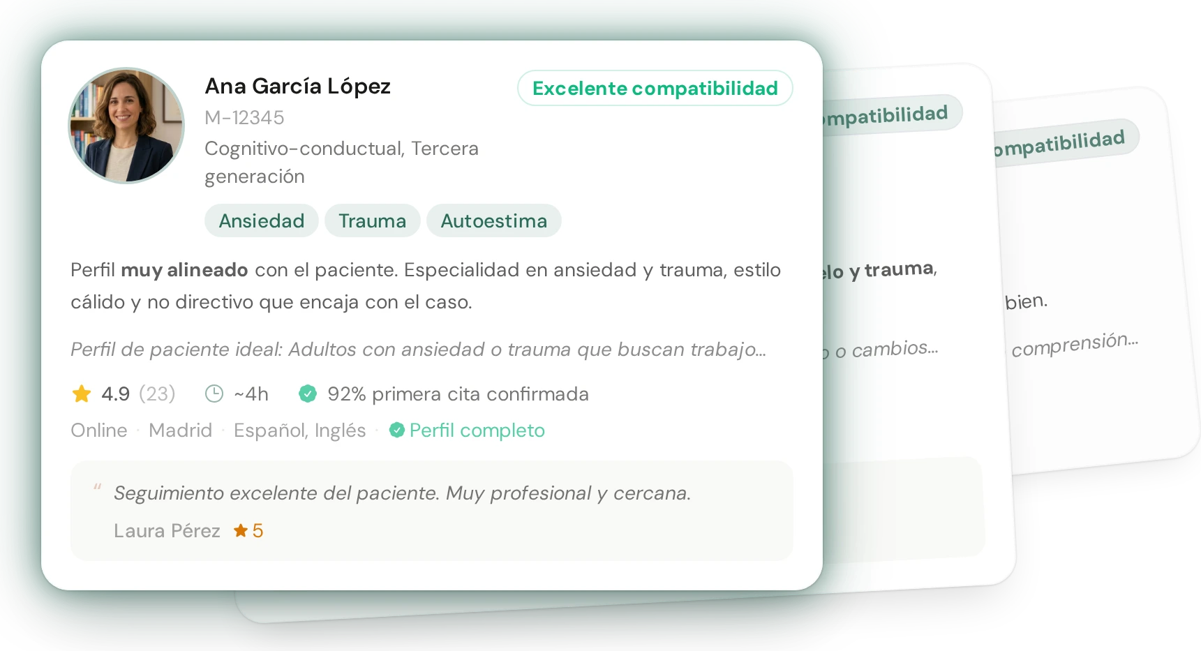 Derivio - Intelligent matching platform for psychologists